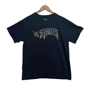 The Struts Band Shiny Gold T Shirt British Rock Band Indie Black Concert Tee L